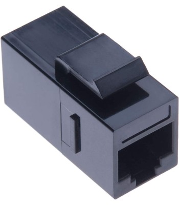 Accoppiatore RJ45 F/F UTP Cat6 Keystone Nero