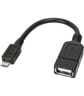 Cavo USB 2.0 OTG A Femmina / Micro B Maschio 0.2 m