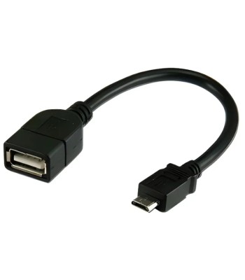 Cavo USB 2.0 OTG A Femmina / Micro B Maschio 0.2 m