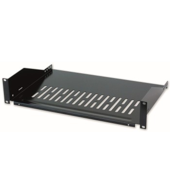 Mensola per Rack 19'' 300 mm 2U Nera 2 punti