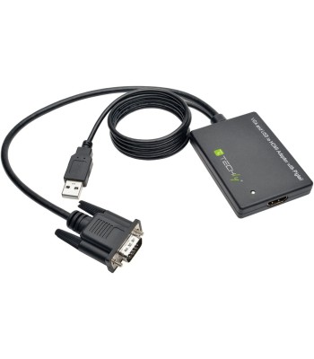 Adattatore Convertitore VGA a HDMI con Supporto Audio via USB