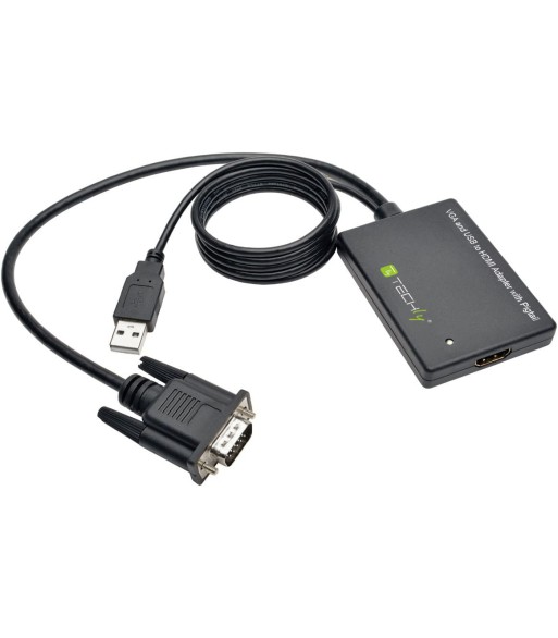 Adattatore Convertitore VGA a HDMI con Supporto Audio via USB