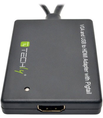 Adattatore Convertitore VGA a HDMI con Supporto Audio via USB