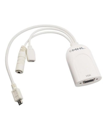 Adattatore MHL a VGA con audio per dispositivi mobili