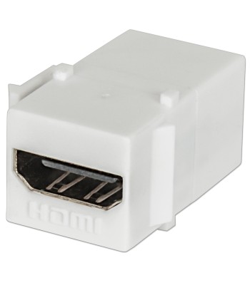 Adattatore Keystone HDMI F/F Tipo A per Pannelli Patch Bianco