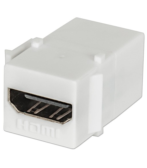 Adattatore Keystone HDMI F/F Tipo A per Pannelli Patch Bianco