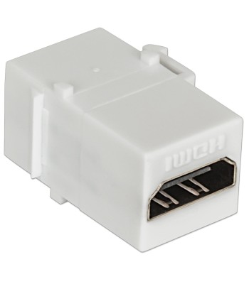 Adattatore Keystone HDMI F/F Tipo A per Pannelli Patch Bianco