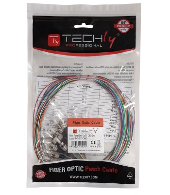 Set 12 Pigtail Fibra Ottica Multimodale OM2 ST 50/125 2 m