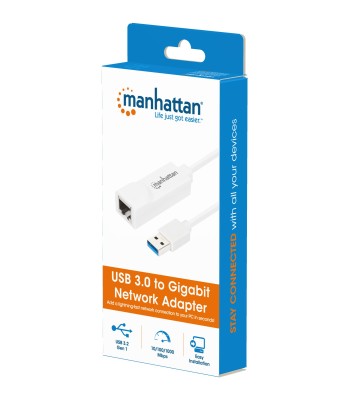 Adattatore USB 3.0 con porta Ethernet LAN 1Gbps