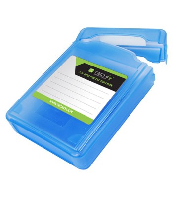 Scatola di Protezione per 1 HDD 3,5'' Azzurro Trasparente